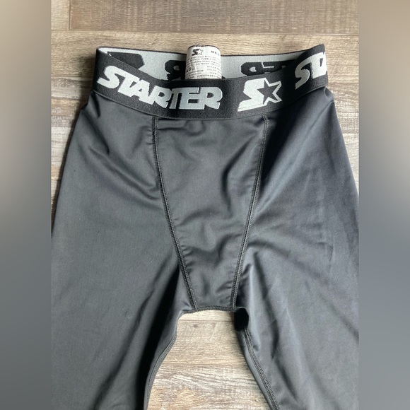 Starter Boys Bottoms/Leggins Black Medium - Picture 2 of 4